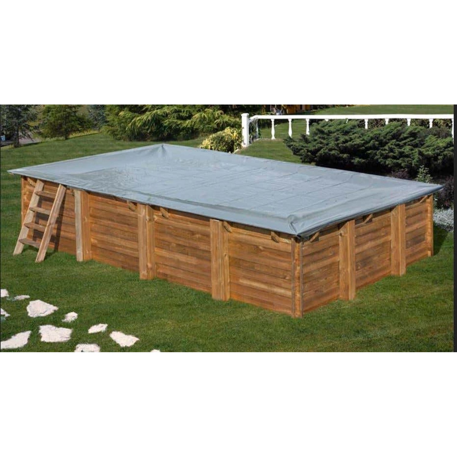 Bild von Poolcrew Winterabdeckplane für Gartenpool Maui