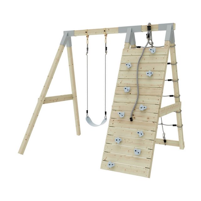 Bild von Klettergerüst Chamäleon aus Holz in Blau, - Blau - Polarplay