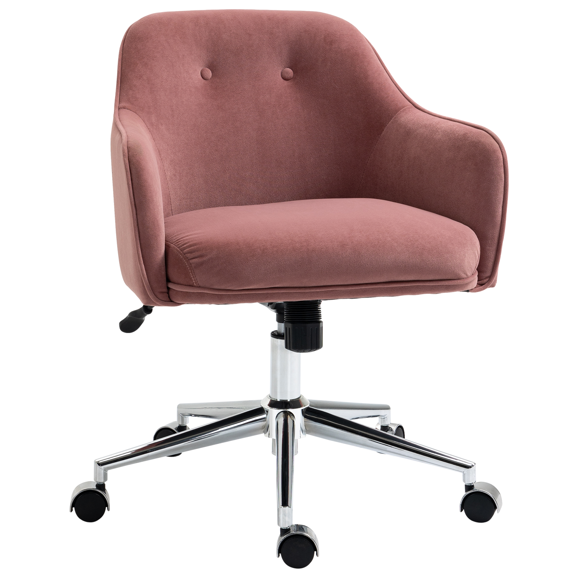 Bild von Vinsetto Bürosessel Retro, höhenverstellbarer Schreibtischstuhl mit Rücken- und Armlehnen in Grün, ideal für Home Office   Aosom.de