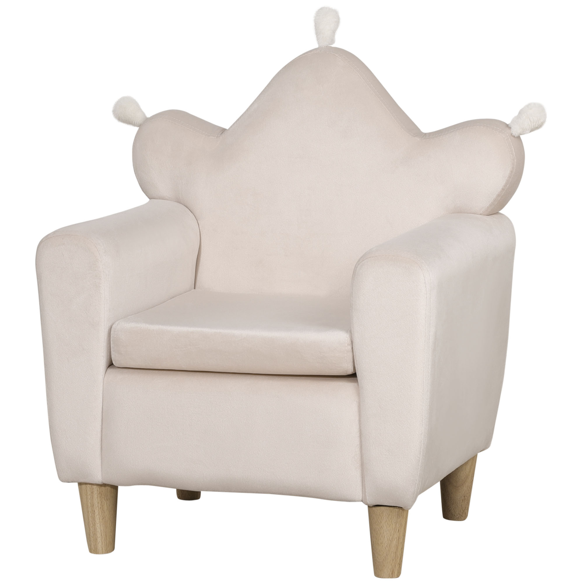 Bild von HOMCOM Kindersofa Hellrosa gemütlicher Kindersessel Spielsofa 50x42x58cm für Kinder 3-7 Jahre   Aosom.de
