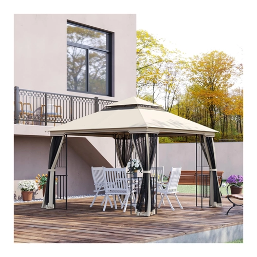 Bild von Outsunny Gartenpavillon mit Doppeldach