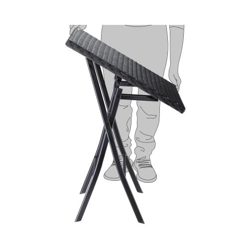 Bild von Polyrattan Klapptisch Rom Schwarz 75x65x65cm
