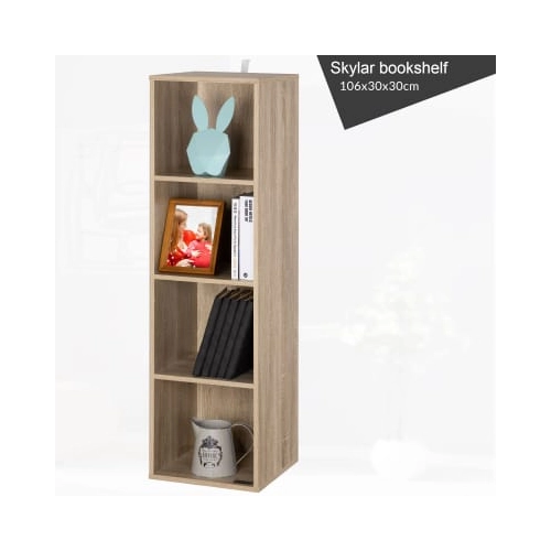 Bild von Bücherregal Skylar Eiche 106x30x30cm
