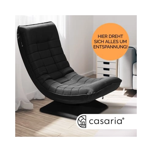 Bild von Relaxsessel Aberdeen Schwarz Stoff