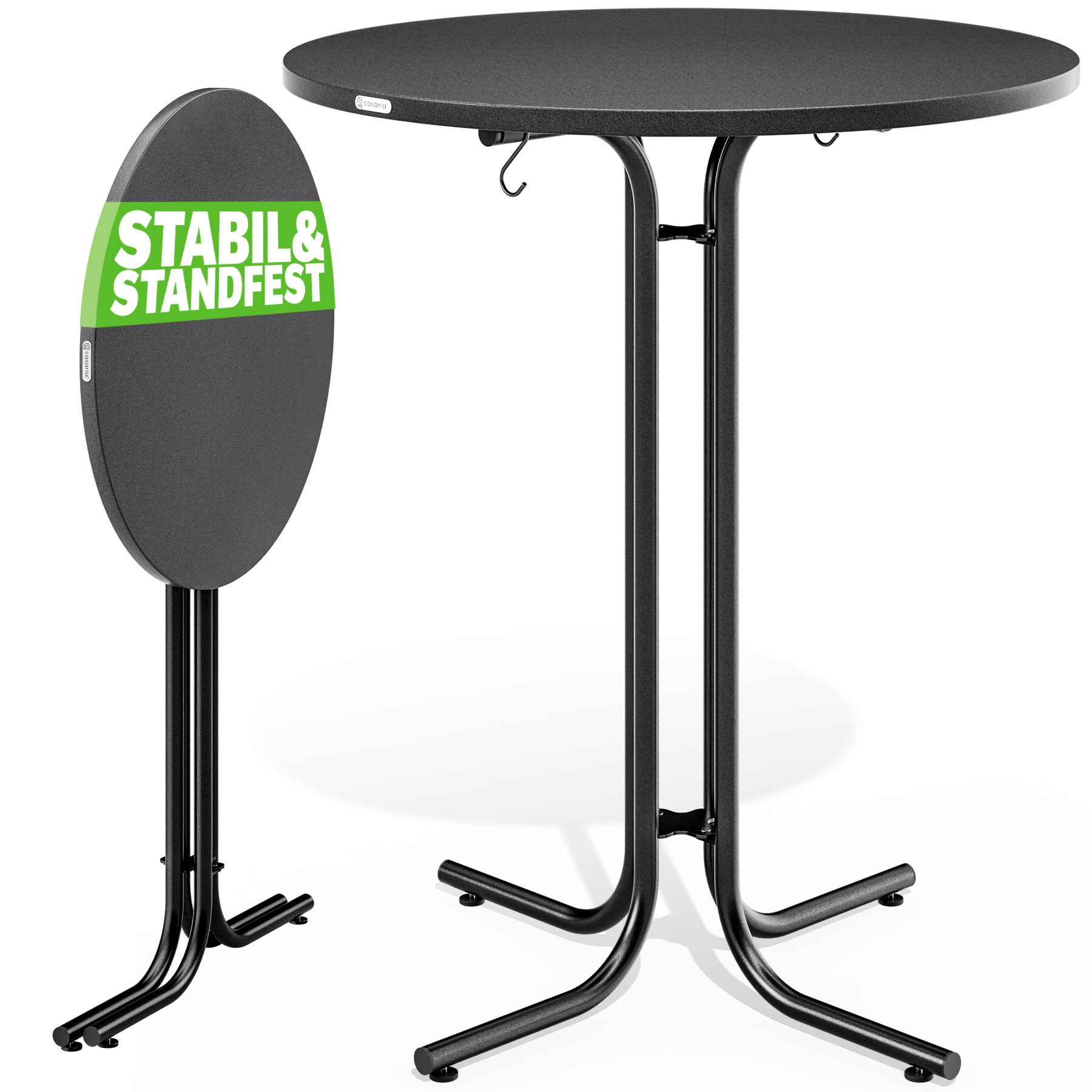 Bild von Casaria Stehtisch 110x80cm klappbar grau (109656)