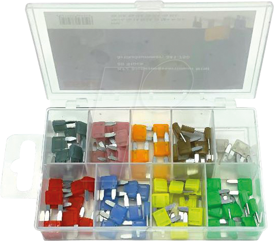 Bild von ESKA 341.750 Kfz Mini Flachsicherung 2 A, 4 A, 5 A, 7.5 A, 10 A, 15 A, 20 A, 25 A, 30A Violett, Oran
