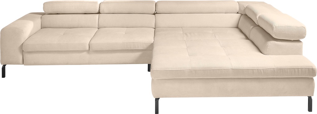 Bild von GALLERY M branded by Musterring Ecksofa "Felicia Due L-Form", Wahlweise mit Sitzvorzug, inkl. Kopfteilverstellung, Sitzhöhe 43 cm