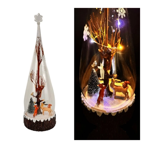 Bild von Online-Fuchs Weihnachtsdorf Glaszylinder - Magische Winterdeko für Ihr Zuhause