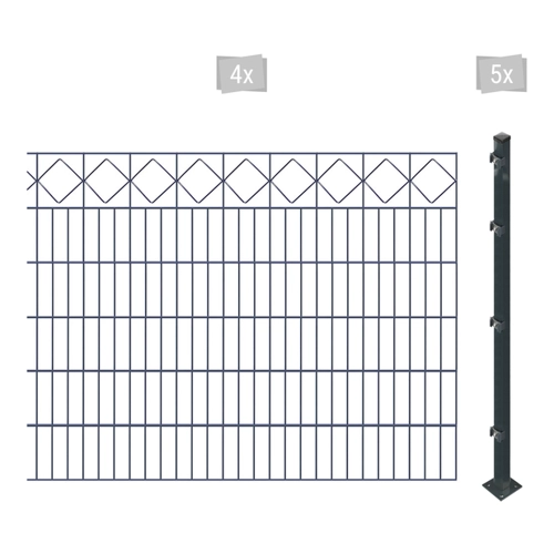 Bild von Arvotec Doppelstabmattenzaun ESSENTIAL 120 – Robust und Flexibel