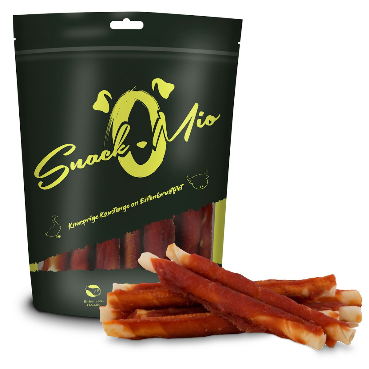 Bild von SnackOMio Kaustange an Entenbrustfilet Hundesnack 70 Gramm
