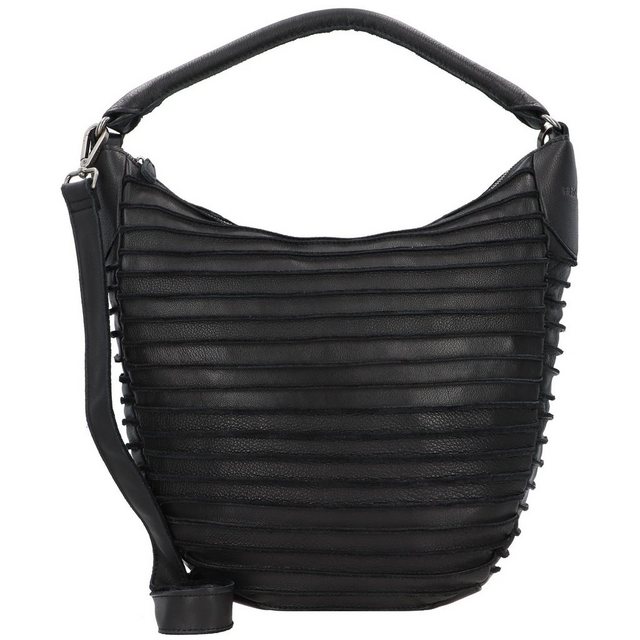 Bild von FREDsBRUDER Schultertasche, Leder, uni, für Damen, schwarz