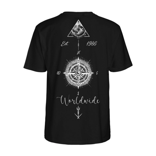 Bild von RMK T-Shirt Herren T-Shirt Basic Rundhals Kompass Welt aus Baumwolle