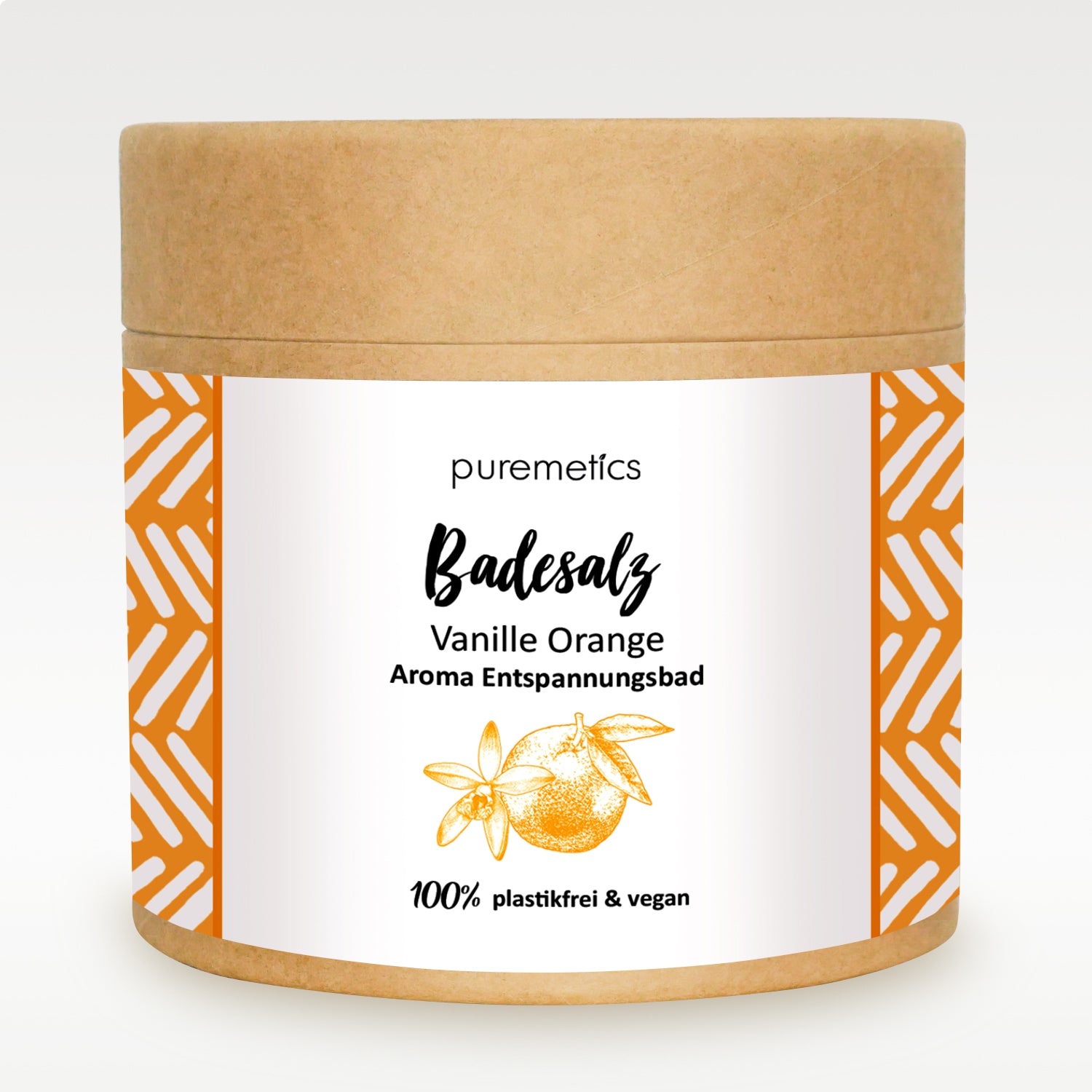 Bild von puremetics Badesalz Badesalz - Vanille-Orange 550g