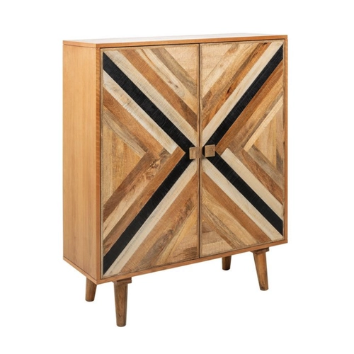 Bild von riess-ambiente Highboard LONG ISLAND 120cm natur / schwarz