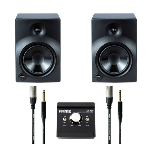 Bild von Fame Audio Lautsprecher Set - Aktive Studiomonitore und Monitor Controller