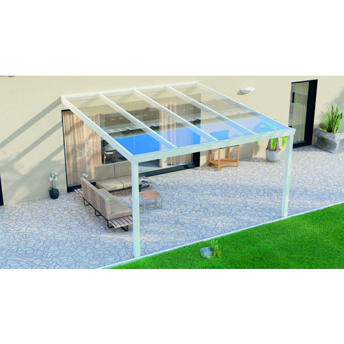 Bild von GARDENDREAMS Terrassenüberdachung »Legend«, BxT: 400 x 400 cm, weiß / RAL9016 - weiss