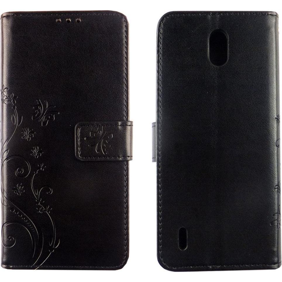 Bild von König Design Hülle Handy Schutz für Nokia 1.3 Case Cover Tasche Wallet Etui Handyhülle Bumper (Nokia 1.3), Smartphone Hülle, Schwarz