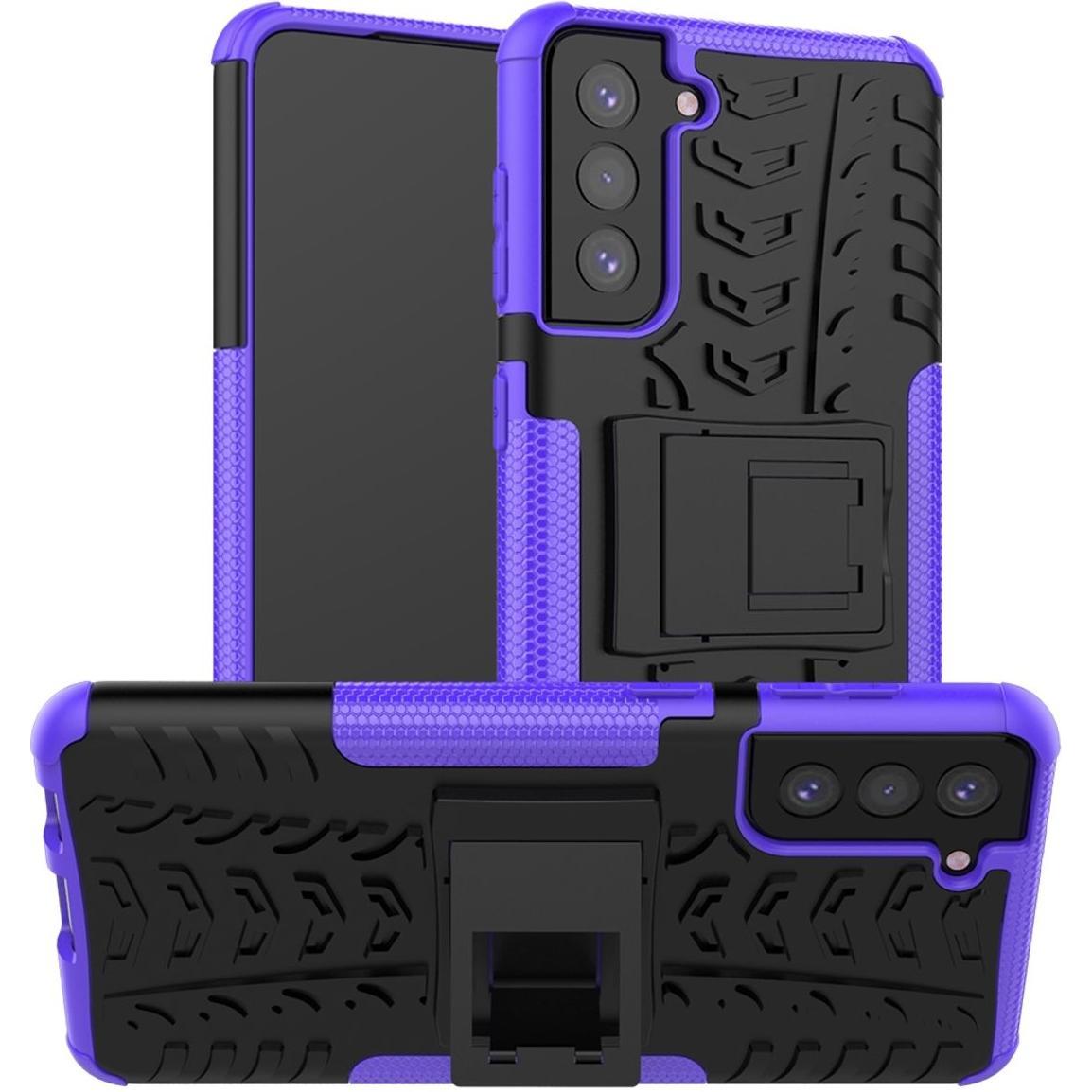 Bild von König Design Hülle Handy Schutz für Samsung Galaxy S21 Plus Case Cover Tasche Etuis Violett (Samsung Galaxy S21+), Smartphone Hülle, Violett