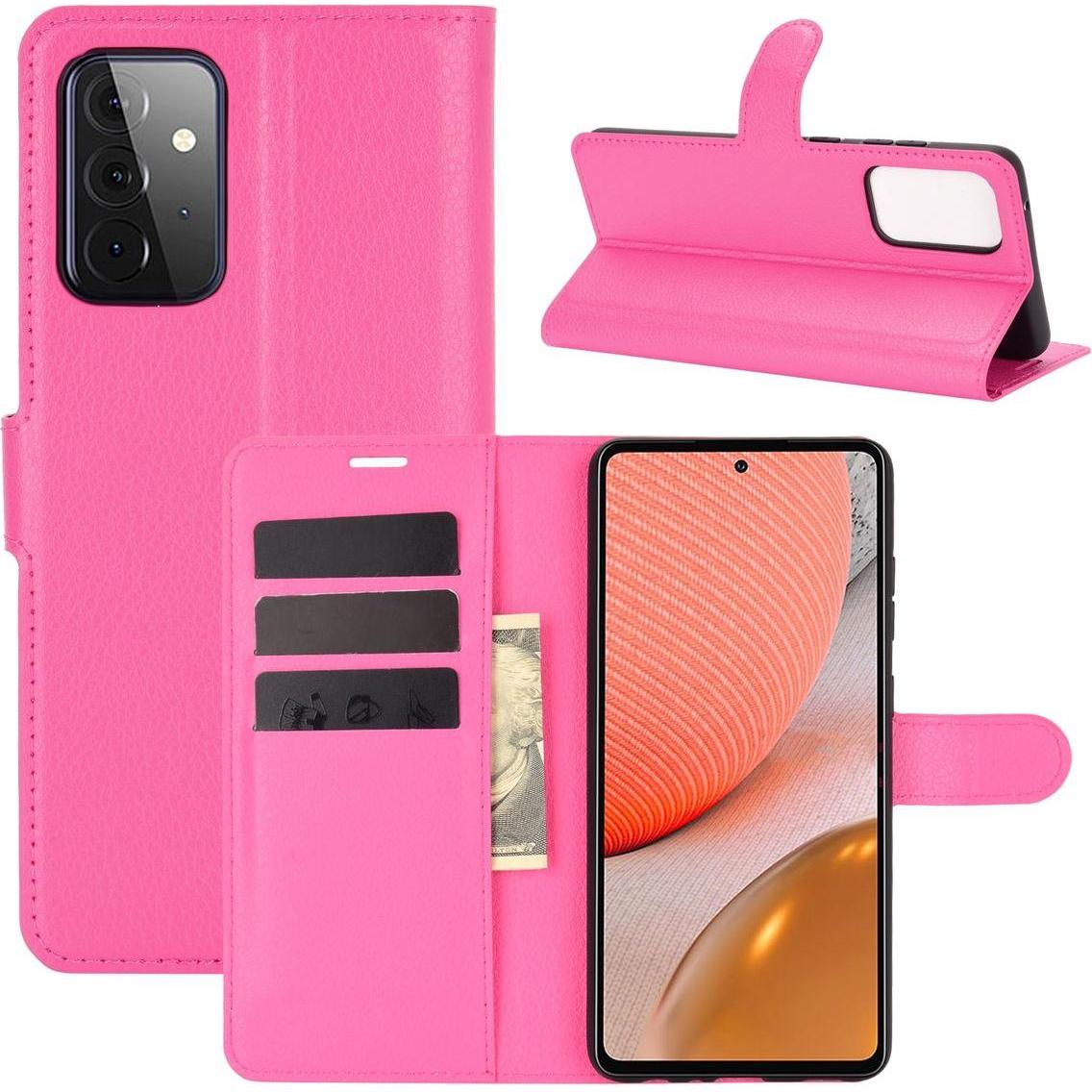Bild von König Design Hülle Handy Schutz für Samsung Galaxy A72 5G Case Cover Tasche Etui Bumper Pink (Samsung Galaxy A72 5G), Smartphone Hülle, Rosa
