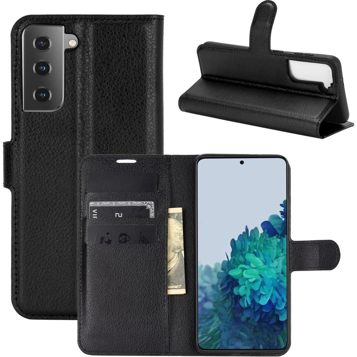 Bild von König Design Hülle Handy Schutz für Samsung Galaxy S21 Plus Case Cover Tasche Etuis Schwarz (Samsung Galaxy S21+), Smartphone Hülle, Schwarz