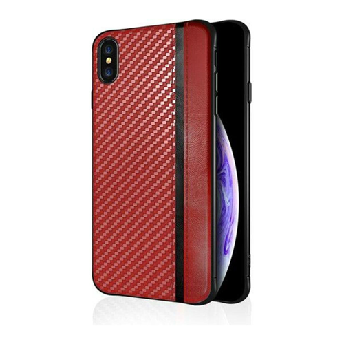 Bild von König Design Handyhülle für Samsung Galaxy M21 - Carbon Optik Bumper Rot