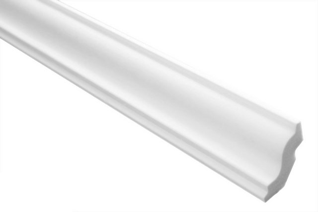 Bild von marbet design Stuckleiste E-22, 20 Meter / 10 Leisten, XPS Styropor weiß - Deckenleisten Stuck Decken Styroporleisten E-Leisten - (20 Meter / 10 Leisten E-22)