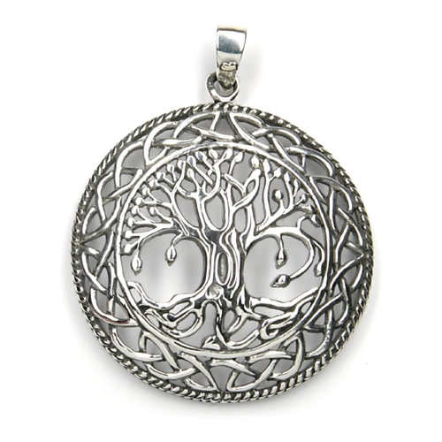 Bild von NKlaus Kettenanhänger Baum des Lebens aus 925 Silber