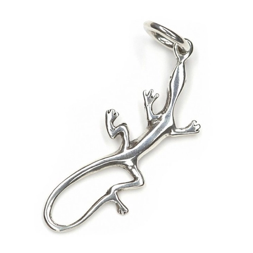 Bild von NKlaus Kettenanhänger Gecko aus 925 Silber