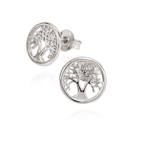 Bild von NKlaus Paar Ohrstecker Baum des Lebens – Elegante Ohrringe aus 925 Silber