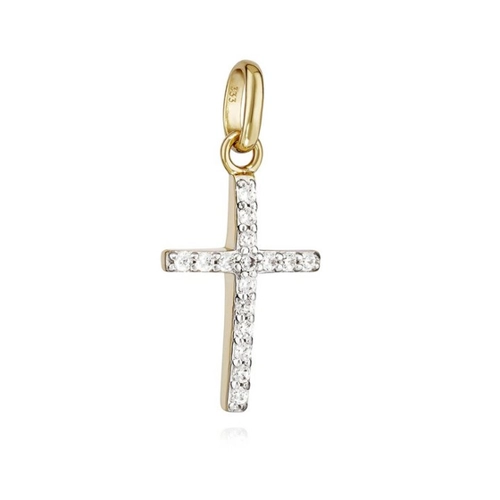 Bild von NKlaus Kettenanhänger Kreuz 333 Gelb Gold – Eleganz für jeden Anlass