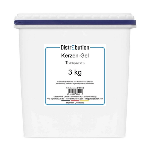 Bild von DistrEbution Kerzen-Gel transparent 3kg – Die kreative Lösung für individuelle Gelkerzen