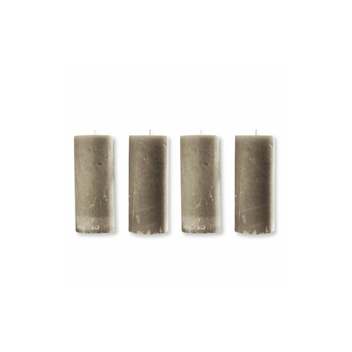 Bild von Loberon Kerze 4er Set Homel, Taupe - Elegante Lichtspender für Ihr Zuhause