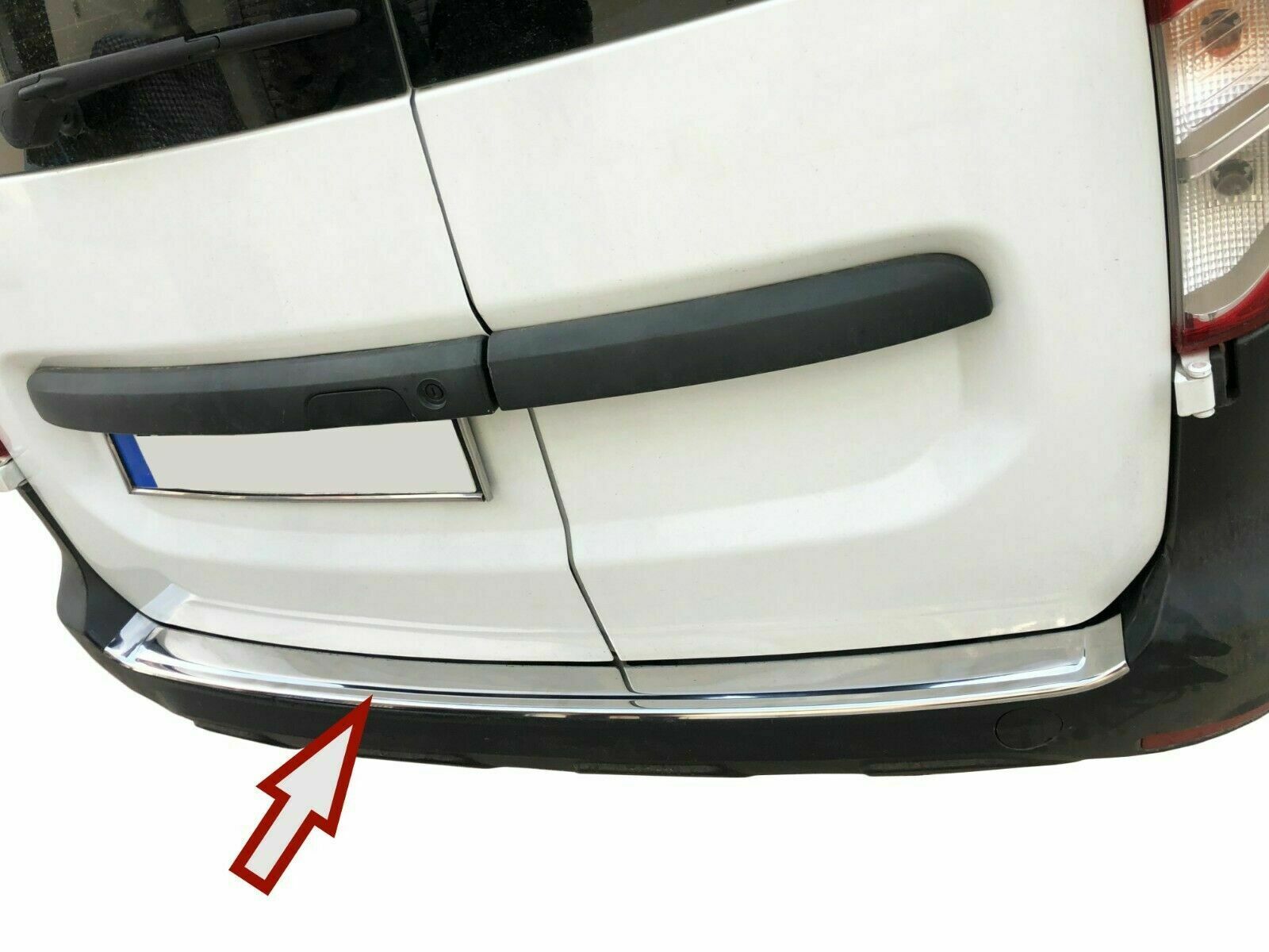 Bild von MIT ABKANTUNG LADEKANTENSCHUTZ Edelstahl V2A für Dacia Dokker ab 2012-