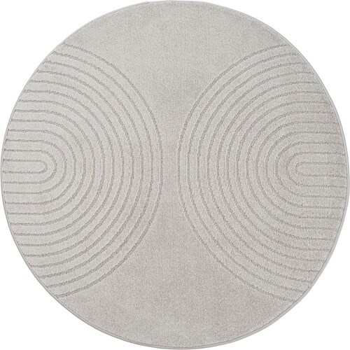 Bild von the carpet Teppich »Elisa«, rund, 12 mm Höhe