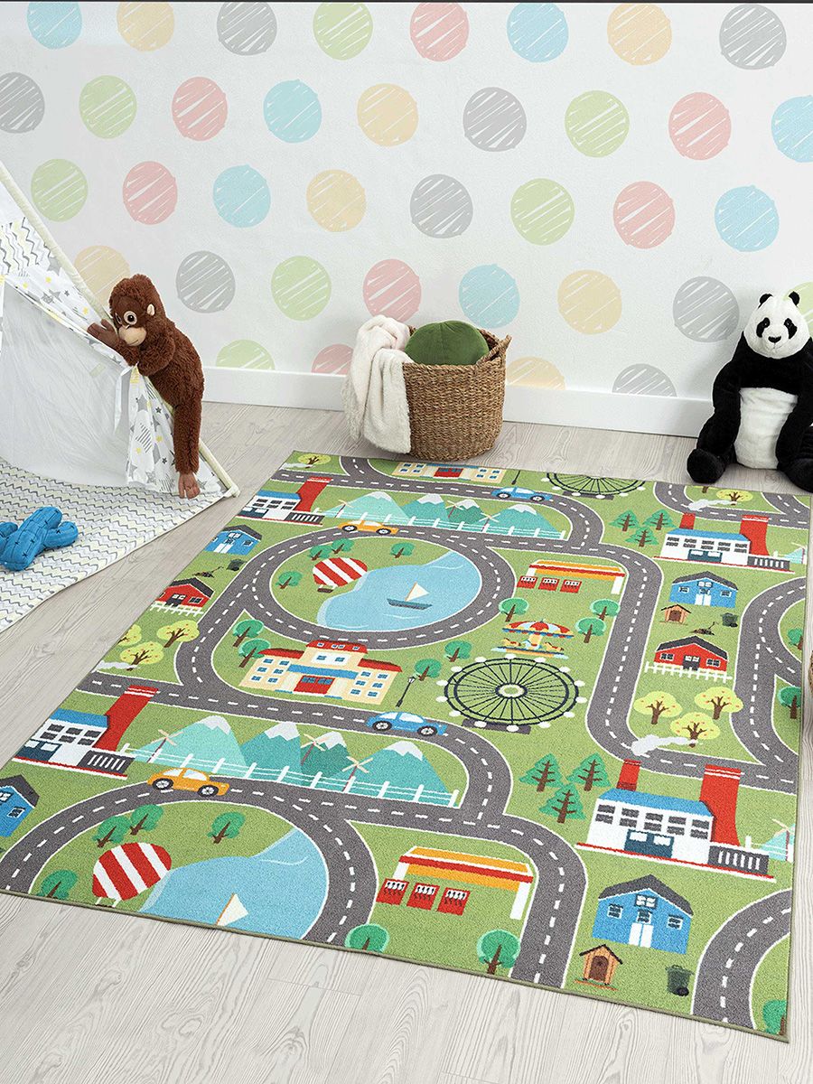 Bild von the carpet Teppich "Happy Life", rechteckig, 4 mm Höhe, Life Kinderzimmer Teppich Spielteppich pflegeleicht