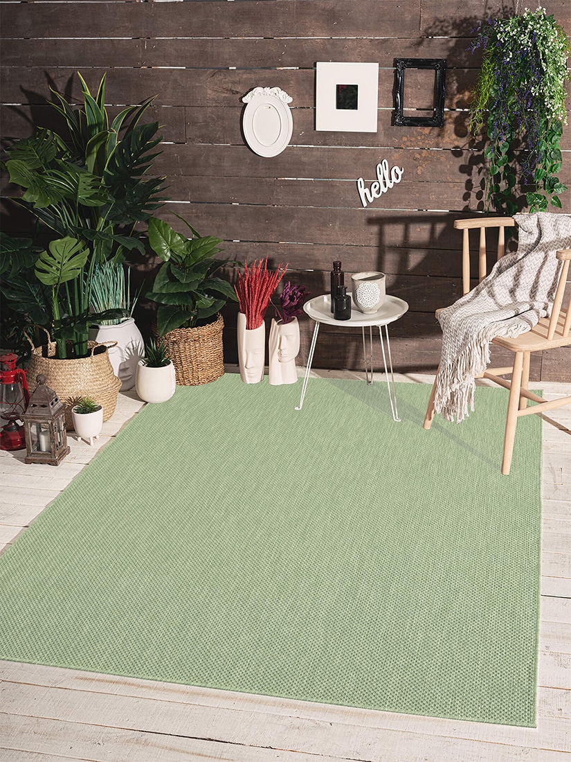 Bild von the carpet Teppich "Mistra", rechteckig, 1 mm Höhe, moderner robuster In und Outdoor Teppich