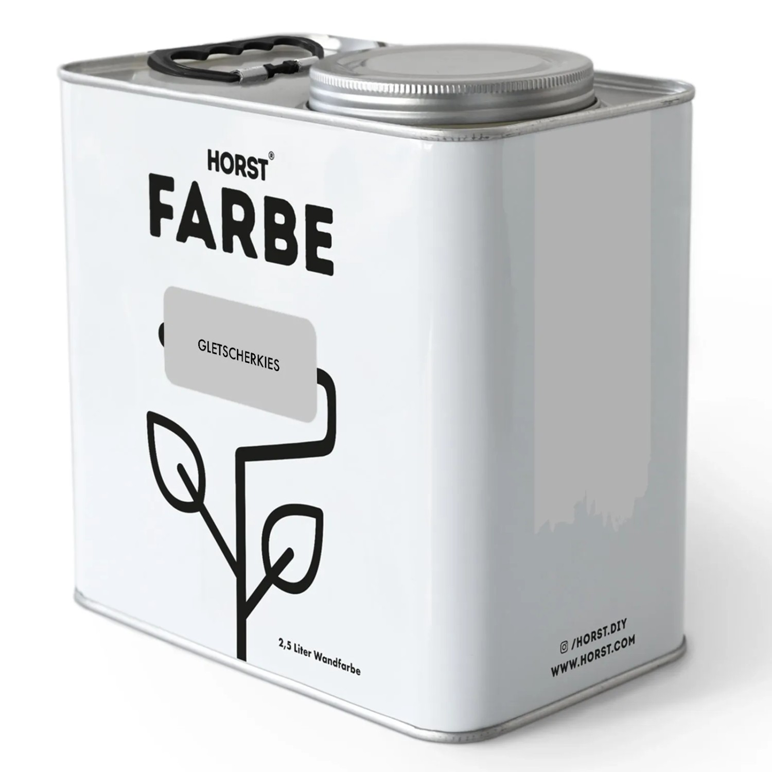 Bild von HORST Wandfarbe Gletscherkies Matt Innen Grau 10l
