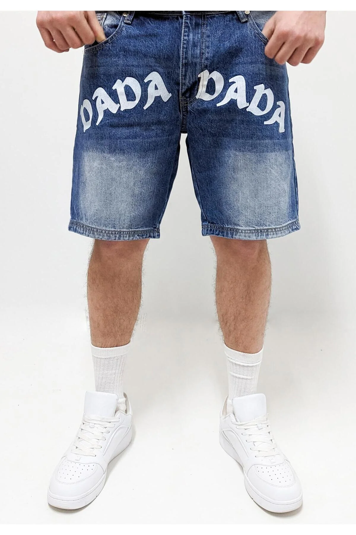 Bild von Dada Supreme Shorts Blau Mittlerer Bund für Herren - 36