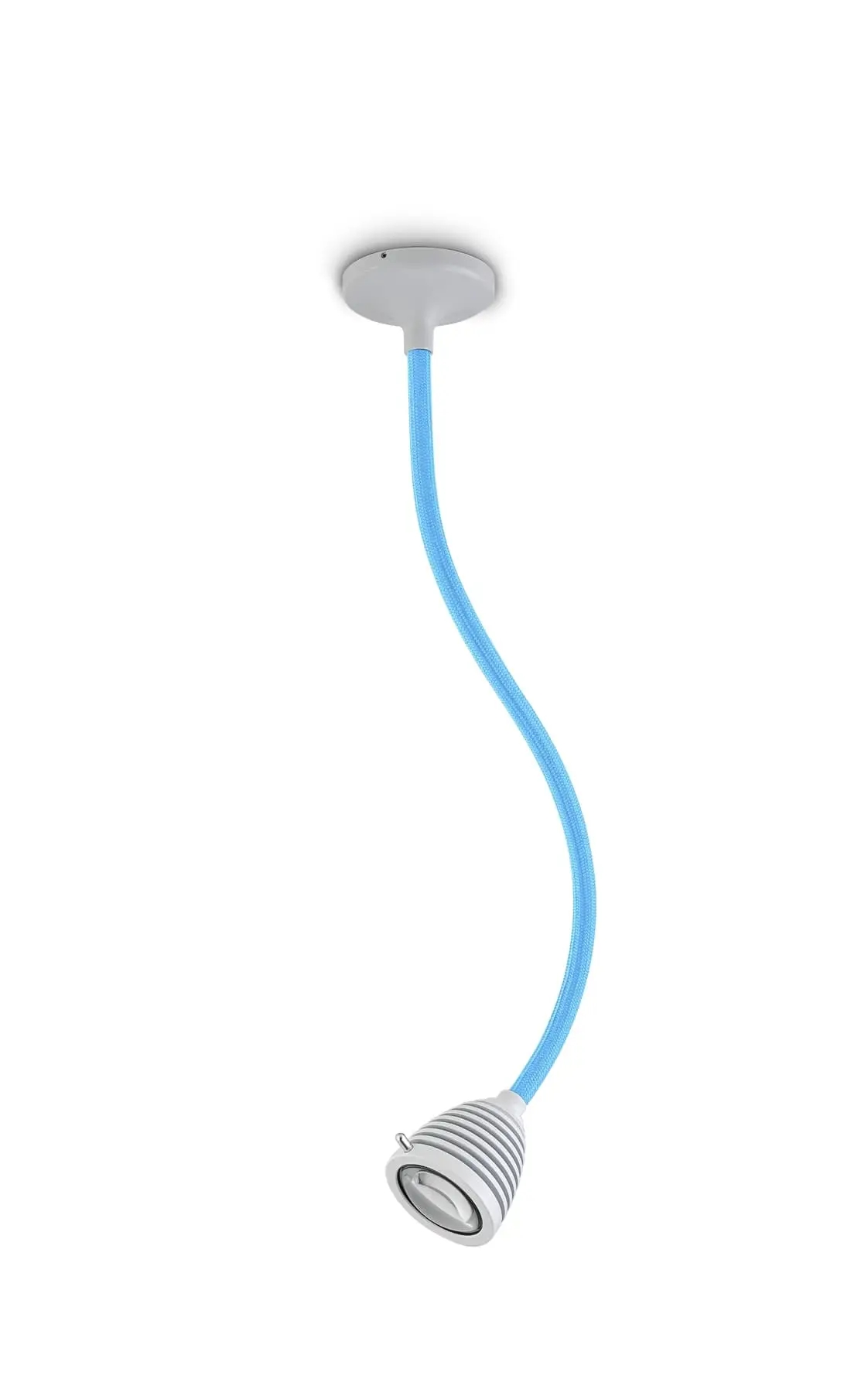 Bild von Less?n?more ATHENE LED-Einbauleuchte, 45 cm Flexwelle Blau, Kopf Wei?, Casambi A-MDL2-C-KW-FTB