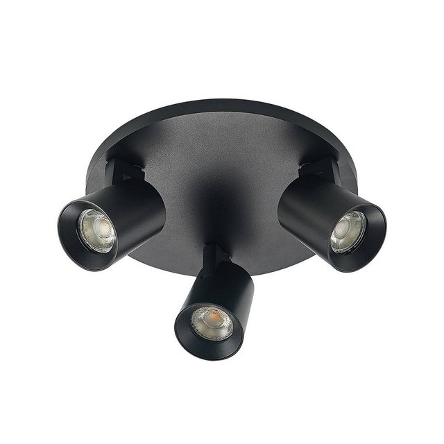Bild von Arcchio Strahler Iavo, Modern, Aluminium, Schwarz, 3 flammig, GU10, Deckenlampe