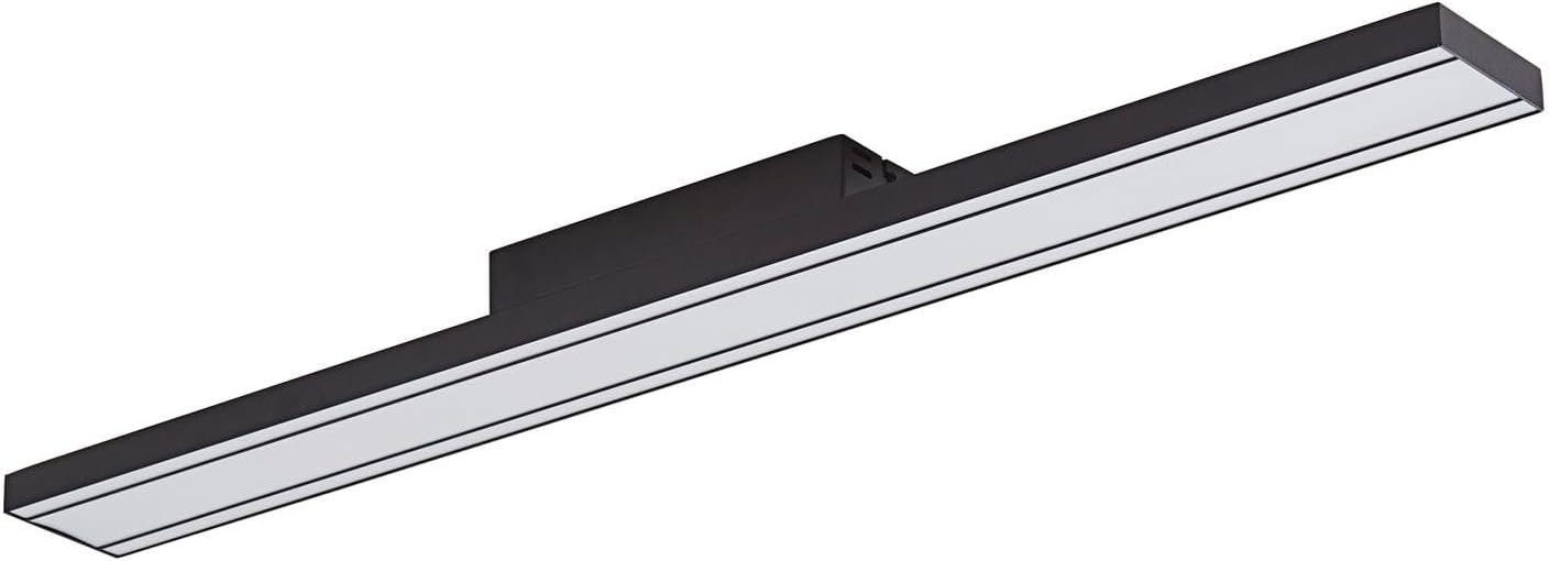 Bild von Lucande LED Smart Home Deckenlampe Leicy dimmbar mit Leselampe (Modern) aus Metall (1 flammig,) - Deckenleuchte Lampe Wohnzimmerleuchte