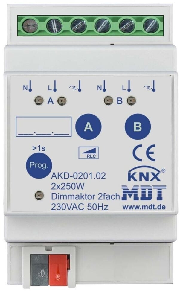 Bild von MDT technologies Dimmaktor 2-fach 3TE REG AKD-0201.02