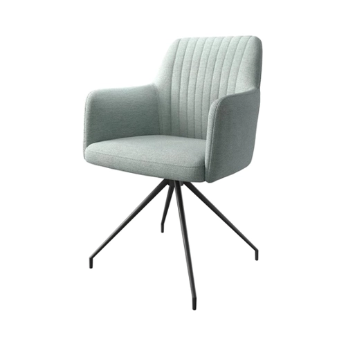 Bild von Drehstuhl Greg-Flex Stripes Mint Kreuzgestell konisch Schwarz 180° drehbar