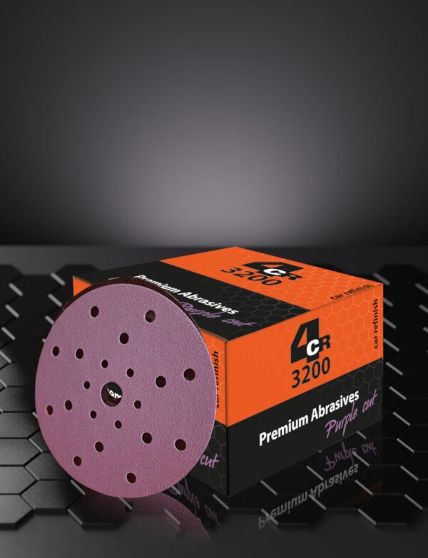 Bild von 4CR 3200 Purple Cut 150 mm velcro - 21 Loch P180 Schleifscheibe, Winkelschleifer  3200.0180