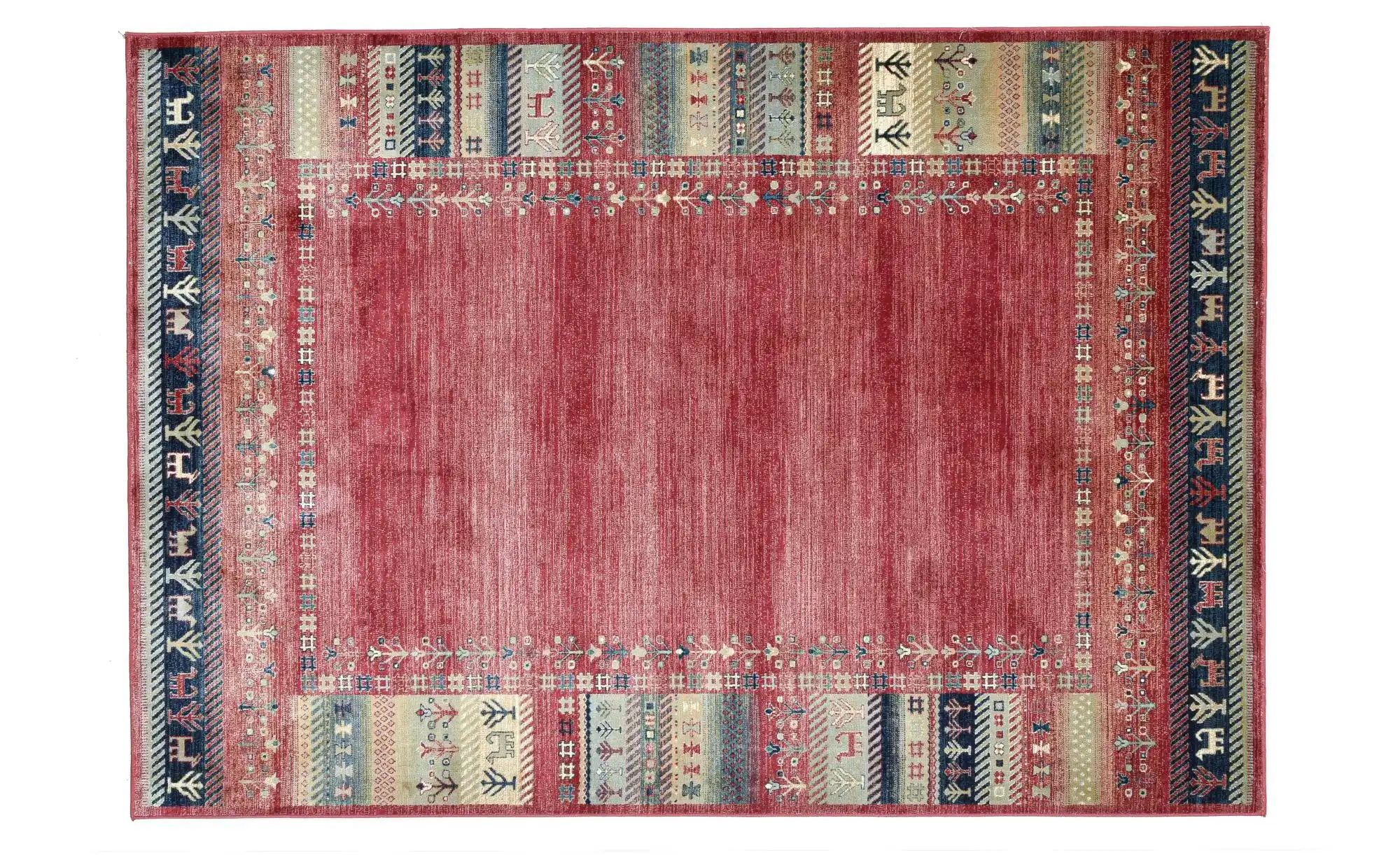 Bild von Gino Falcone Teppich »Cherina GF-131«, rechteckig, Ethno Design, mit Bordüre, leichter Glanz, 100 % Viskose, Wohnzimmer