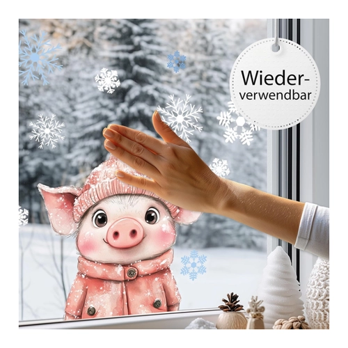 Bild von Gestalten Sie Ihr Kinderzimmer mit der Sunnywall Fensterdekoration für den Winter