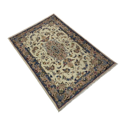 Bild von Borento Orientteppich Perserteppich Keshan 147 x 98 cm – Handgeknüpftes Meisterwerk