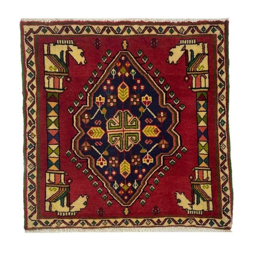 Bild von Borento Orientteppich Perserteppich Ghashghai 68 x 68 cm, rechteckig, Handgeknüpft