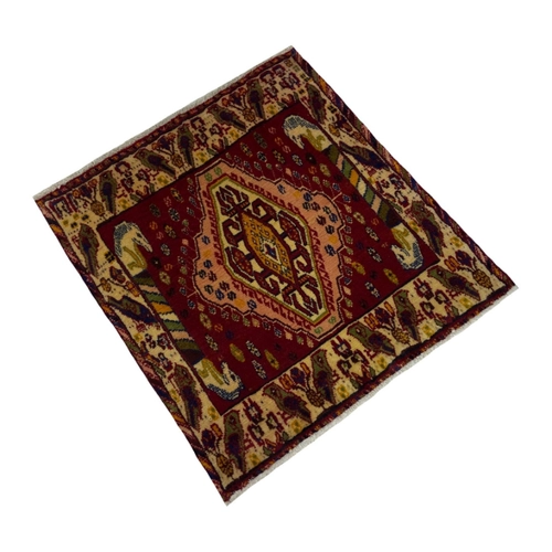Bild von Borento Orientteppich Perserteppich Ghashghai 65 x 61 cm, rechteckig, Handgeknüpft