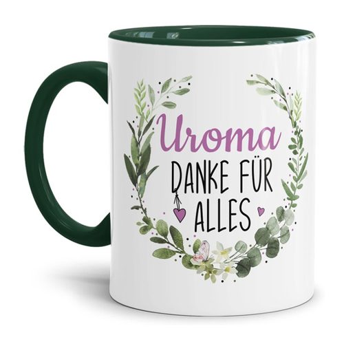 Bild von Tasse mit Spruch - Danke für alles Uroma: Ein liebevolles Geschenk